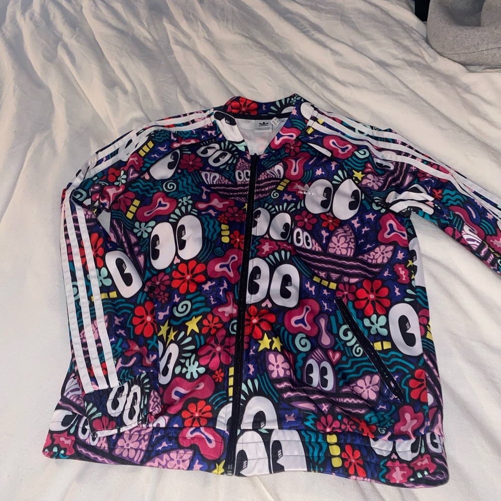 Adidas Hattie Stewart rare track jacket. SZ M so FUN